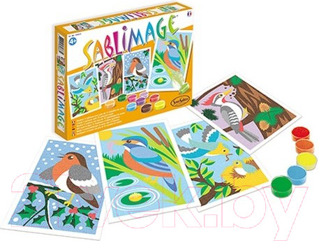 Изображение товара Набор для творчества SentoSphere Песочные картинки. Птицы / 883