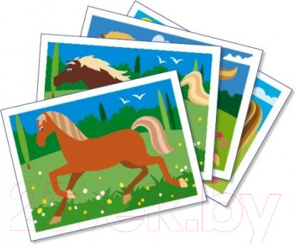 Изображение товара Набор для творчества SentoSphere Песочные картинки. Лошади / 887