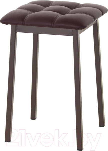 Изображение товара Табурет AMC Comfort 7К2.14 (кожзам бордовый/коричневый)