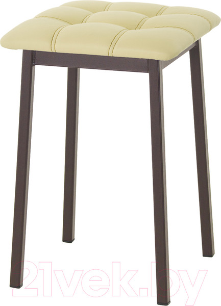 Изображение товара Табурет AMC Comfort 7К2.15 (кожзам светло-желтый/коричневый)