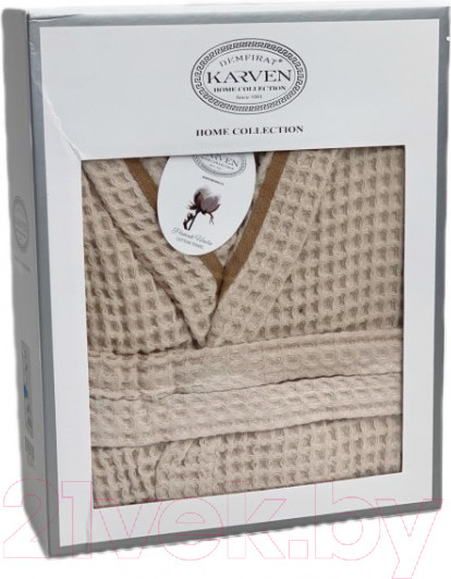 Изображение товара Халат Karven Вафельный XL / B1113 v2 (Bej/бежевый)