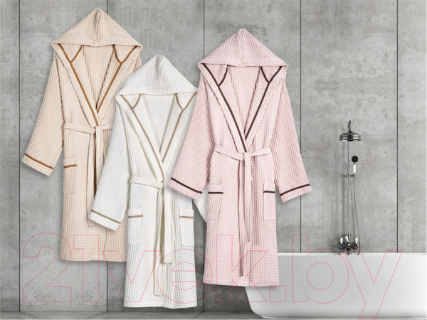 Изображение товара Халат Karven Вафельный XL / B1113 v2 (Bej/бежевый)