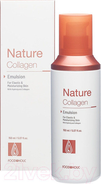 Изображение товара Эмульсия для лица FoodaHolic Nature Collagen Emulsion Антивозрастная с коллагеном (150мл)
