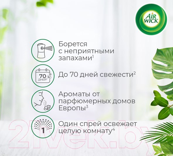 Изображение товара Сменный блок для освежителя воздуха Air Wick Freshmatic Океанский бриз (250мл)
