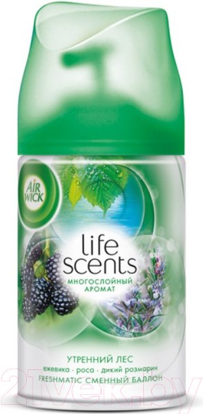 Изображение товара Сменный блок для освежителя воздуха Air Wick Freshmatic Утренний лес (250мл)