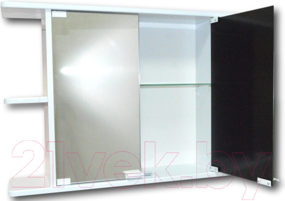 Изображение товара Шкаф с зеркалом для ванной Гамма 11м (белый)