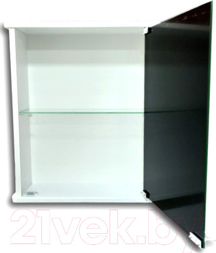 Изображение товара Шкаф с зеркалом для ванной Гамма 13м (белый, правый)