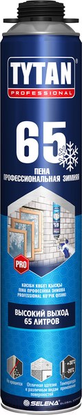 Изображение товара Пена монтажная Tytan Professional Профессиональная 65 Euro-Line Зима (860мл)