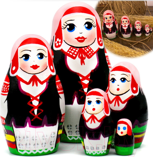 Изображение товара Матрешка сувенирная Брестская Фабрика Сувениров Молодечненская в славянских одеждах 5204