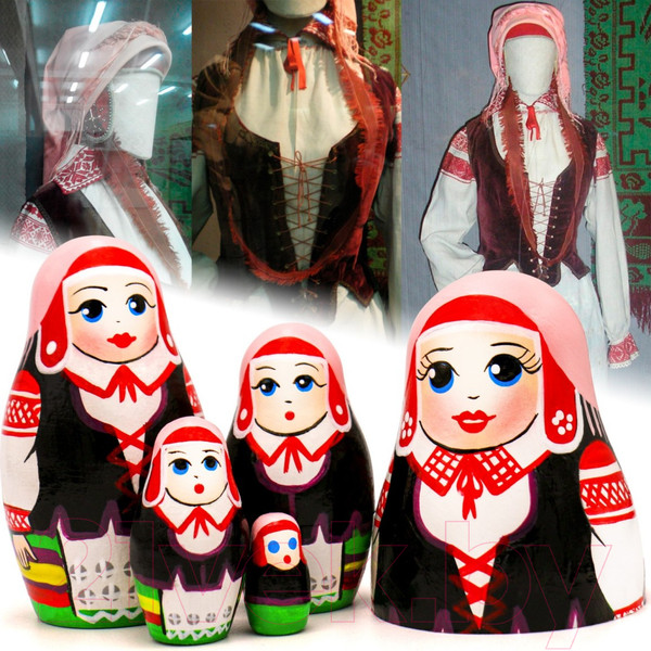 Изображение товара Матрешка сувенирная Брестская Фабрика Сувениров Молодечненская в славянских одеждах 5204