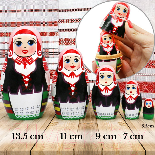 Изображение товара Матрешка сувенирная Брестская Фабрика Сувениров Молодечненская в славянских одеждах 5204