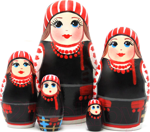 Изображение товара Матрешка сувенирная Брестская Фабрика Сувениров Белорусская в Неглюбском этническом наряде 5205