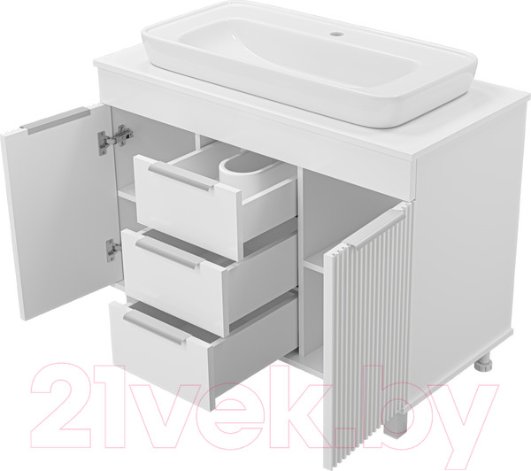 Изображение товара Тумба под умывальник Brevita Enfida 100 / ENF-06100-0143Я