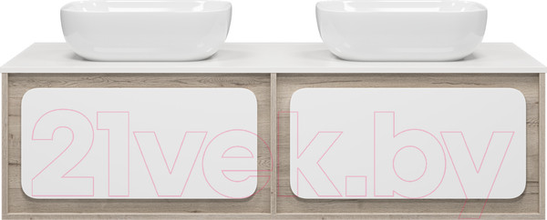 Изображение товара Тумба под умывальник Misty Дубль 150 / П-Дуб-09150-372Я