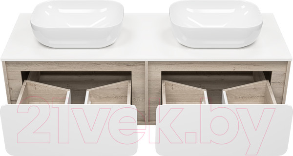 Изображение товара Тумба под умывальник Misty Дубль 150 / П-Дуб-09150-372Я