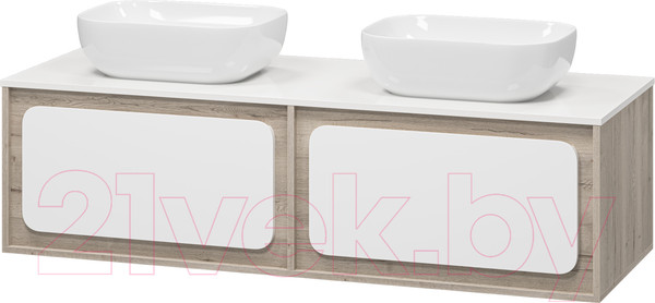 Изображение товара Тумба под умывальник Misty Дубль 150 / П-Дуб-09150-372Я