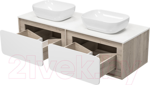 Изображение товара Тумба под умывальник Misty Дубль 150 / П-Дуб-09150-372Я
