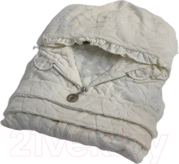 Изображение товара Халат Karven С капюшоном на молнии L/XL / B 1106 (7096) (кремовый)