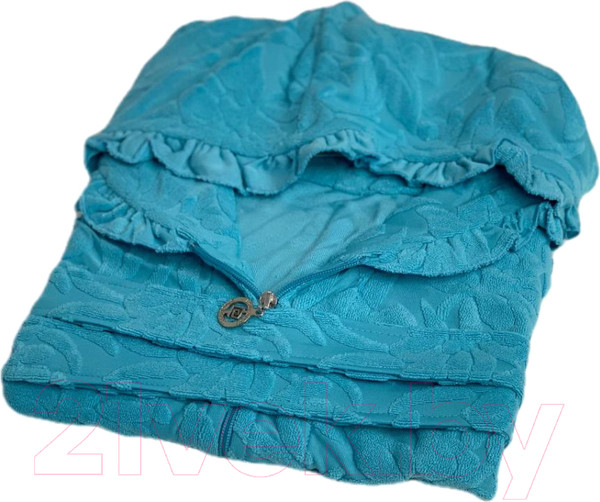 Изображение товара Халат Karven C капюшоном на молнии L/XL / B 1106 (7096) (бирюзовый)