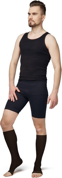 Изображение товара Гольфы компрессионные Польза 3001 ниже колена 2 кл.к. (р.3 (M), рост2, черный хлопок)