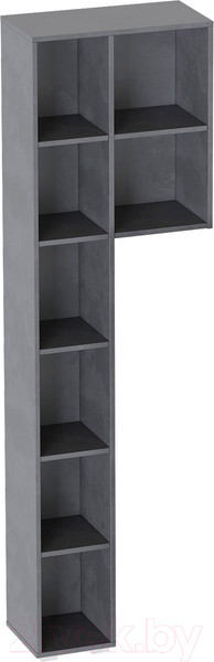 Изображение товара Стеллаж Мебельград Глазго с тумбой 2дв 590x275x2005 (металл бруклин)