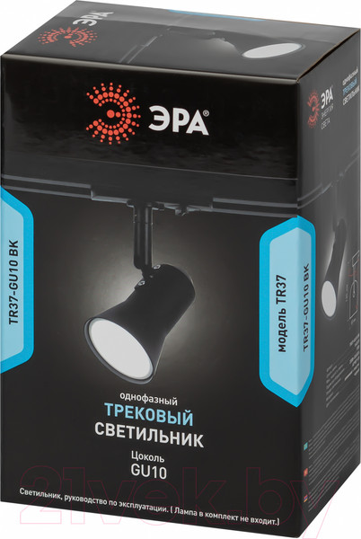 Изображение товара Трековый светильник ЭРА TR37-GU10 BK / Б0053304 (черный)