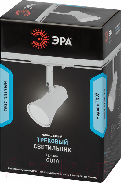 Изображение товара Трековый светильник ЭРА TR37-GU10 WH / Б0053303 (белый)