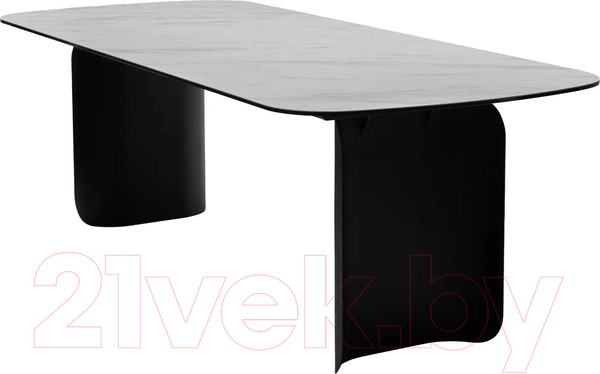 Изображение товара Обеденный стол M-City Nord 240 Marbles KL-99 / 626M04965 (белый мрамор/черный)
