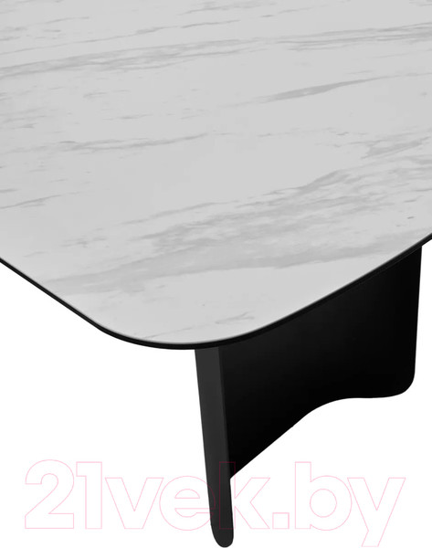 Изображение товара Обеденный стол M-City Nord 240 Marbles KL-99 / 626M04965 (белый мрамор/черный)
