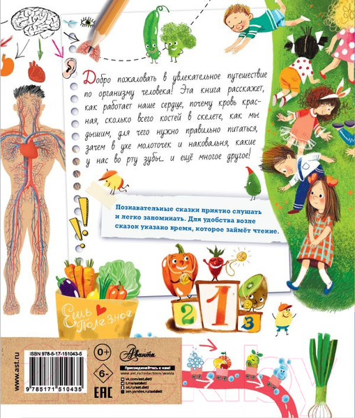 Изображение товара Книга АСТ Почемучкины сказки о том, как устроен человек (Иванова В.)