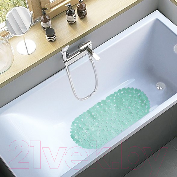 Изображение товара Коврик на присосках Вилина Морская галька 6805 (36x69, балийский берег)