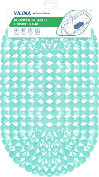 Изображение товара Коврик на присосках Вилина Капля 6804 (39x70, балийский берег)