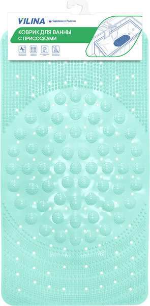 Изображение товара Коврик на присосках Вилина Лужайка 68071 (68x38, балийский берег)