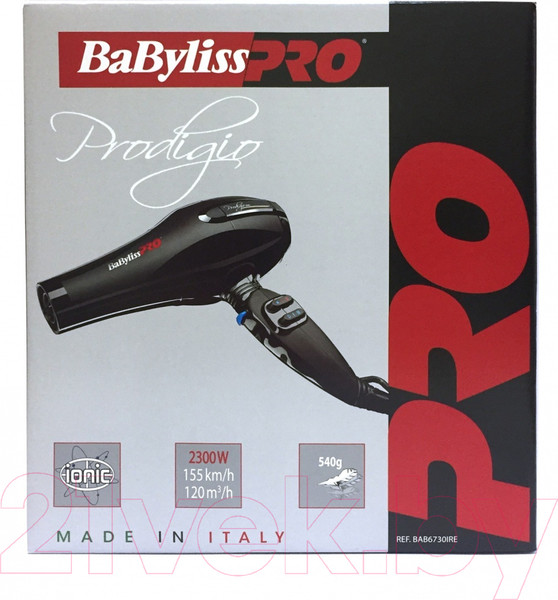 Изображение товара Профессиональный фен BaByliss Pro Prodigio Ionic 6730-IRE (черный)