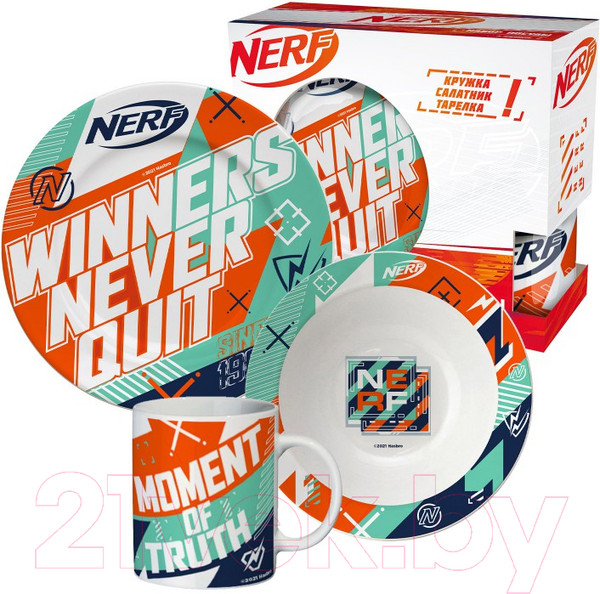 Изображение товара Набор столовой посуды ND Play Нерф. Никогда не сдавайся / 298619