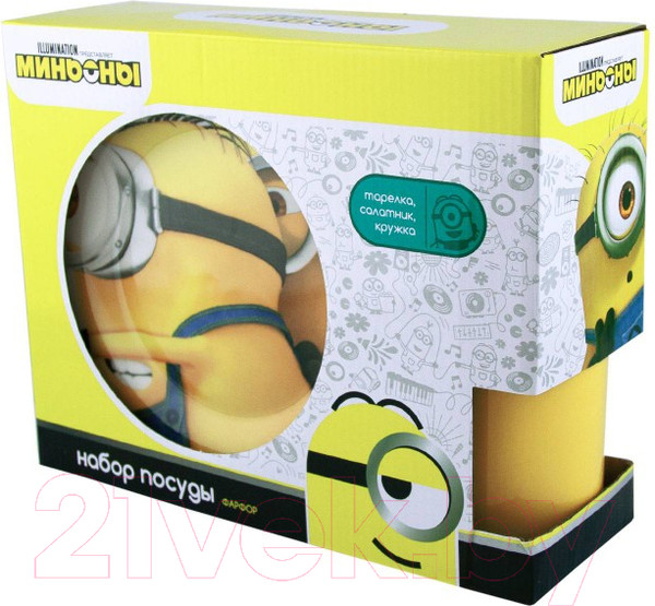 Изображение товара Набор столовой посуды ND Play Миньоны 2: Грювитация / 295471 (желтый)