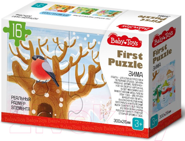 Изображение товара Развивающая игра Baby Toys First Puzzle Времена года. Зима / 04158 (16эл)