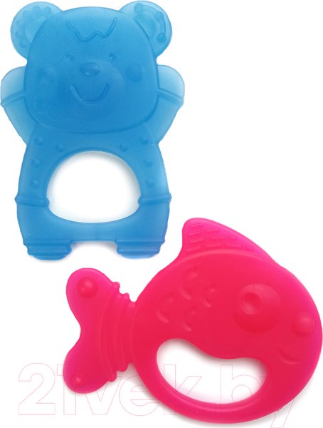 Изображение товара Набор прорезывателей для зубов Baby Toys Медвежонок и Рыбка / 02410