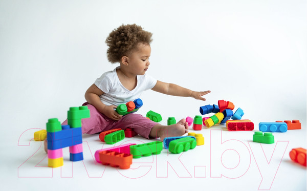 Изображение товара Набор игрушек для ванной Baby Toys Мягкие кирпичики / 04700