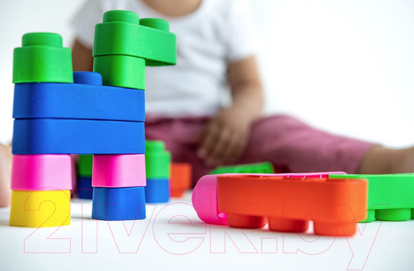 Изображение товара Набор игрушек для ванной Baby Toys Мягкие кирпичики / 04700