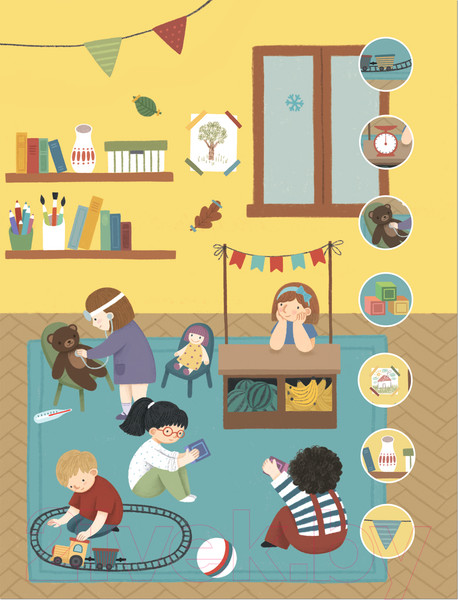 Изображение товара Развивающая книга Мозаика-Синтез Многоразовые наклейки. Детский сад / МС12982