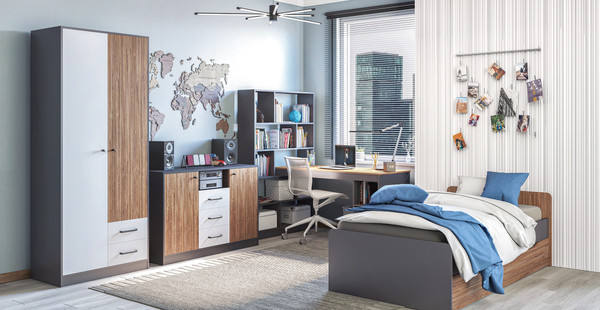 Изображение товара Односпальная кровать Мебель-Неман Мальма МН-135-29