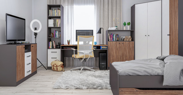 Изображение товара Стеллаж Мебель-Неман Мальма МН-135-39