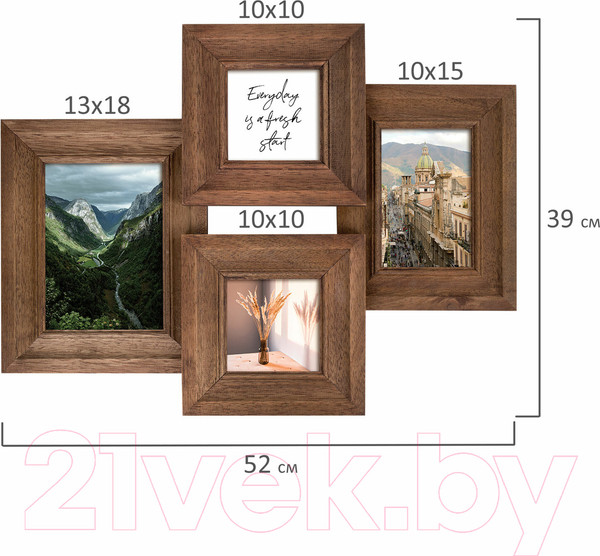 Изображение товара Рамка Brauberg Loft Quad / 391283