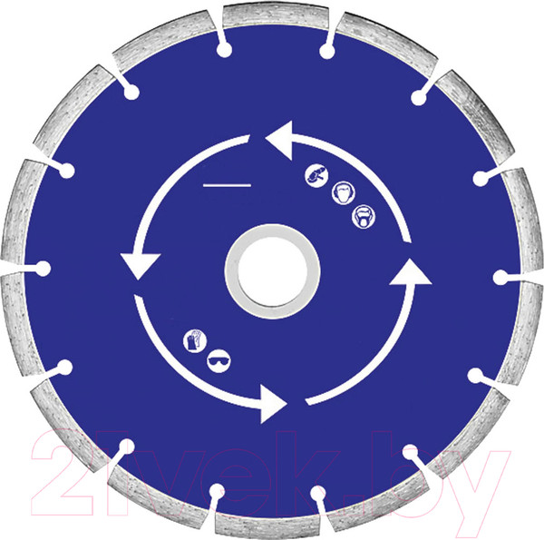 Изображение товара Отрезной диск алмазный MOS Сегментный 150x2.0x7.0x22.2мм / 37213М
