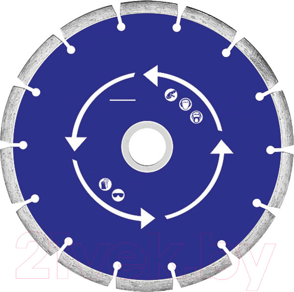 Изображение товара Отрезной диск алмазный MOS Сегментный 230х2.4x7.0x22.2мм / 37215М