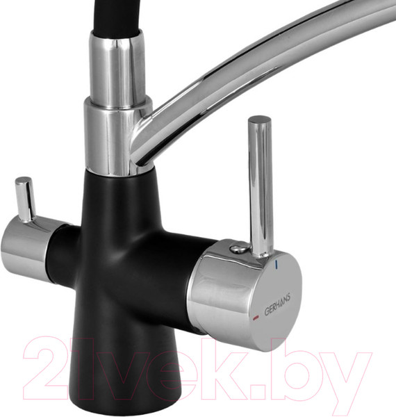 Изображение товара Смеситель Gerhans KK4855B-2 (черный)