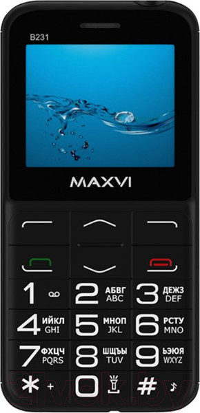 Изображение товара Мобильный телефон Maxvi B231 (черный)