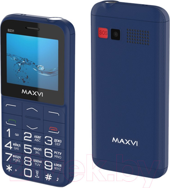Изображение товара Мобильный телефон Maxvi B231 (синий)