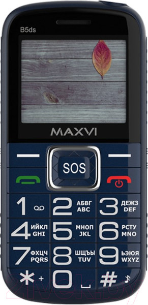 Изображение товара Мобильный телефон Maxvi B5ds (синий)